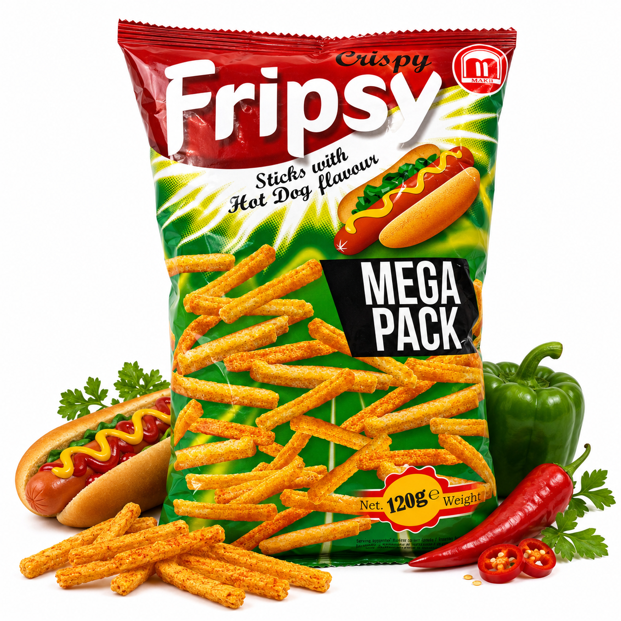Fripsy - HotDog Sticks 120g (halal)(Mazedonien)