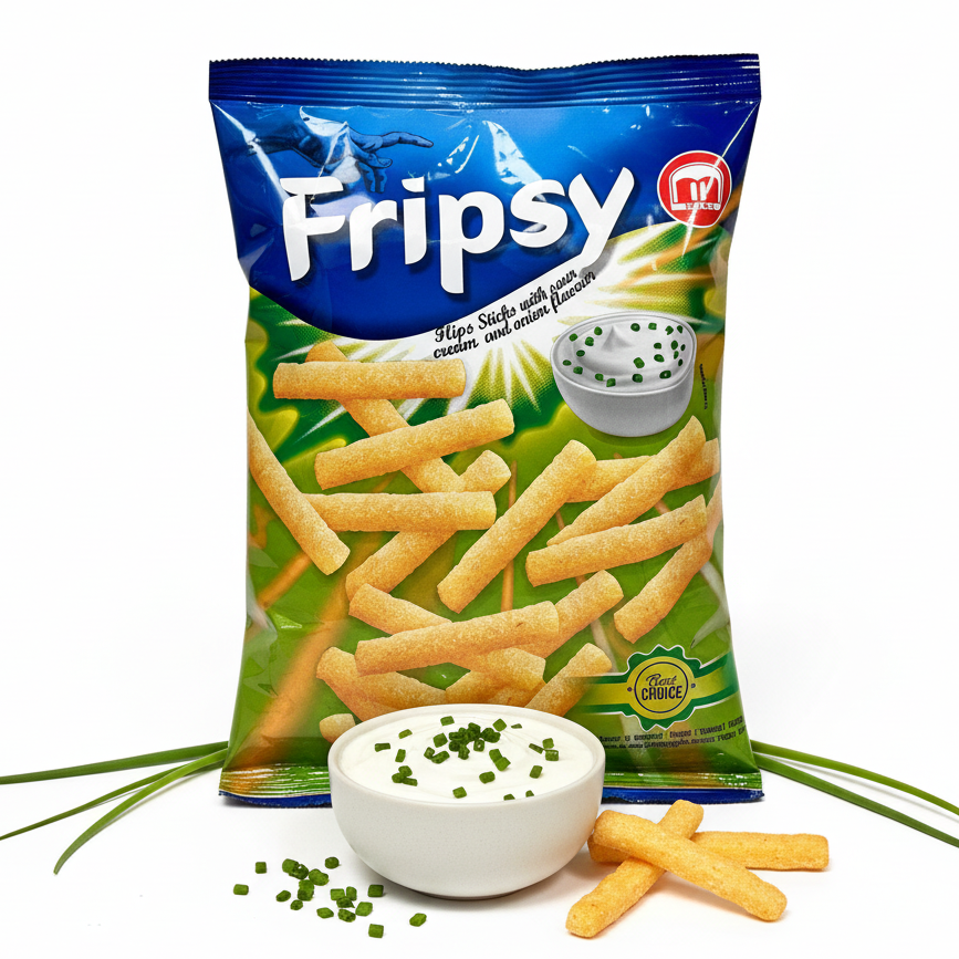 Fripsy - sour Cream & Onion Sticks 50g (halal)(Mazedonien)