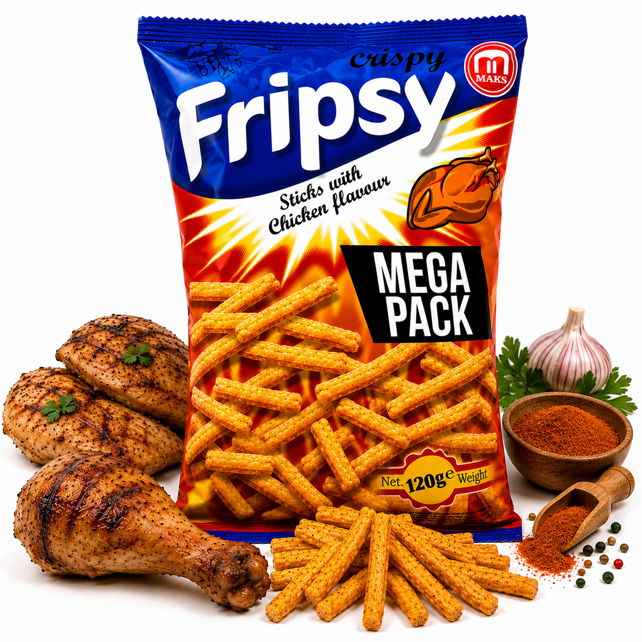 Fripsy - Chicken Sticks 120g (halal)(Mazedonien)