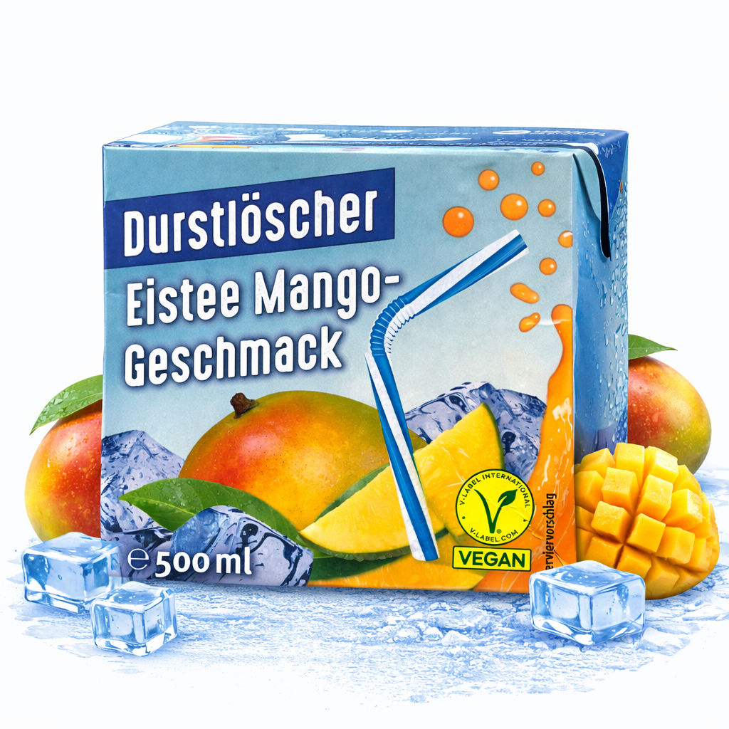 Durstlöscher Eistee Mango 500ml (Vegan)