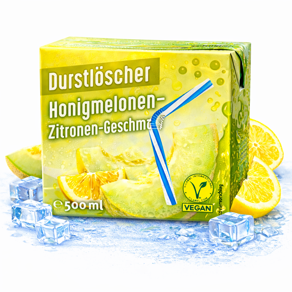 Durstlöscher Honigmelone-Zitrone 500ml (Vegan)
