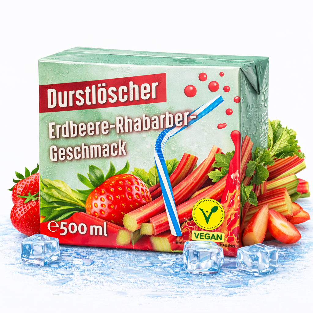 Durstlöscher Erdbeer-Rhabarber 500ml