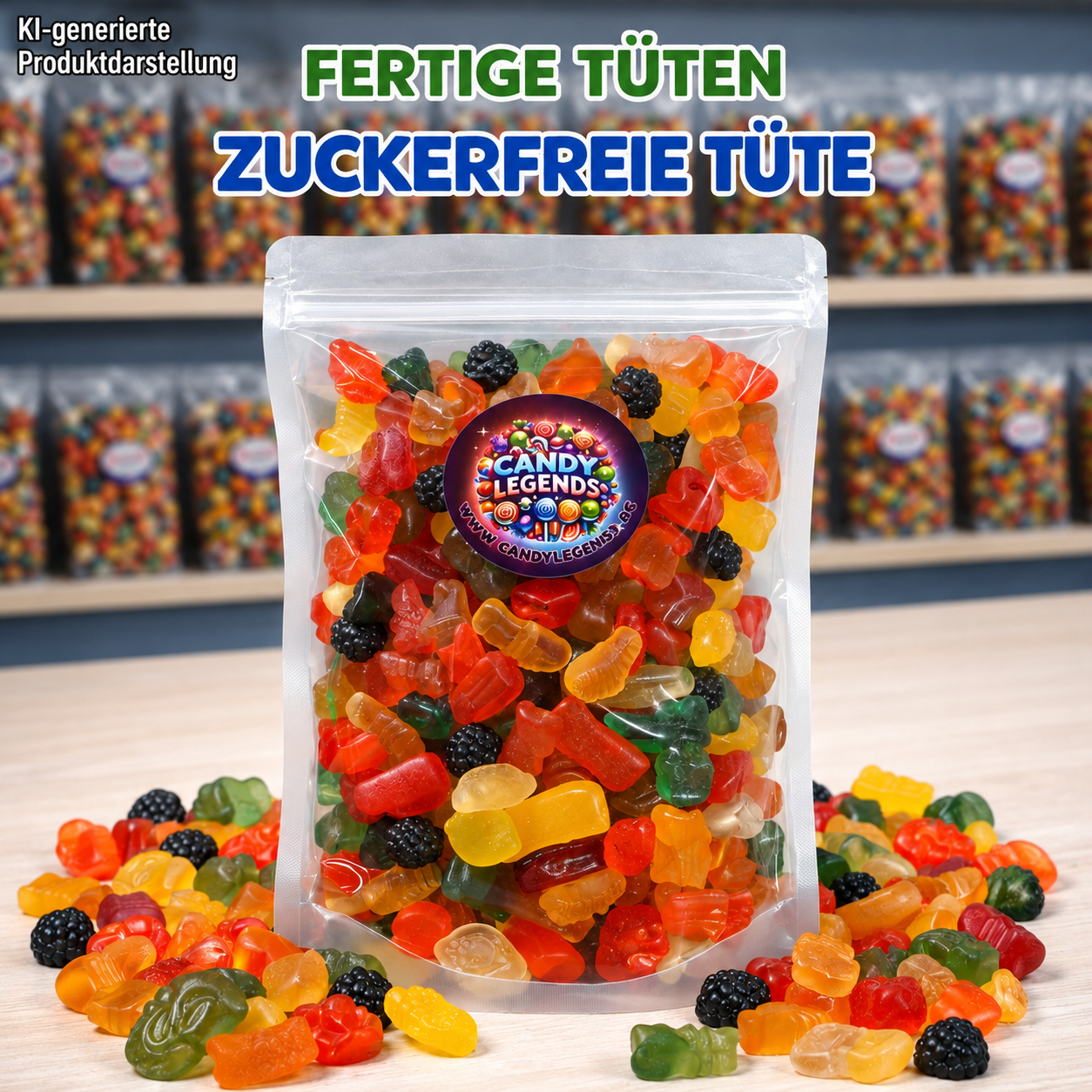 Zuckerfreie Tüte 1000g