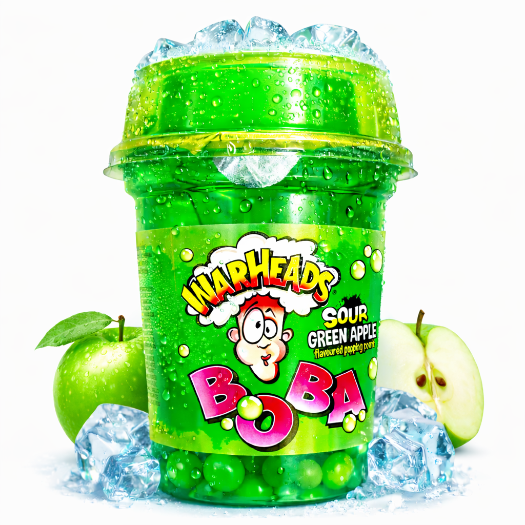 Warheads Boba - Sour Green Apple 400ml (USA)
