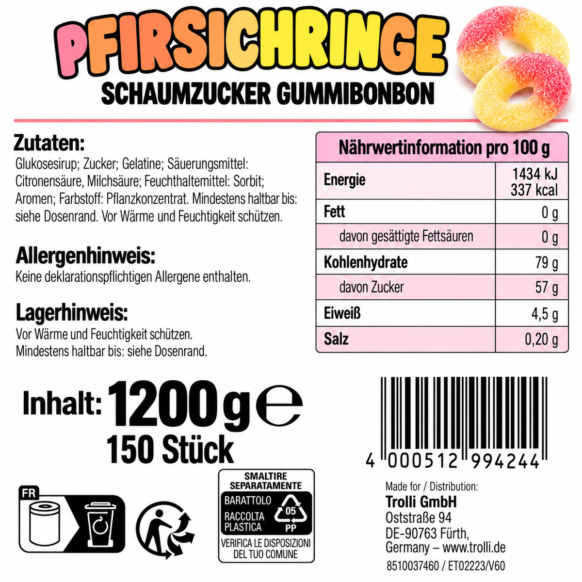 Trolli verschiedene Sorten (975g-1500g)