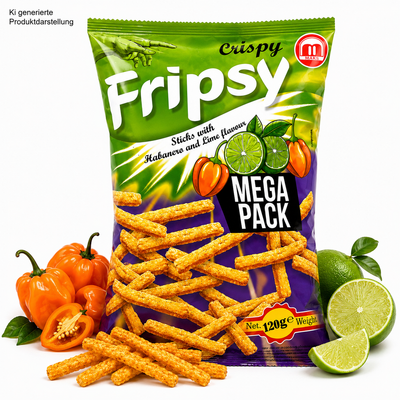Fripsy Mega Pack - Habanero Lime Sticks 120g (halal)(Mazedonien)
