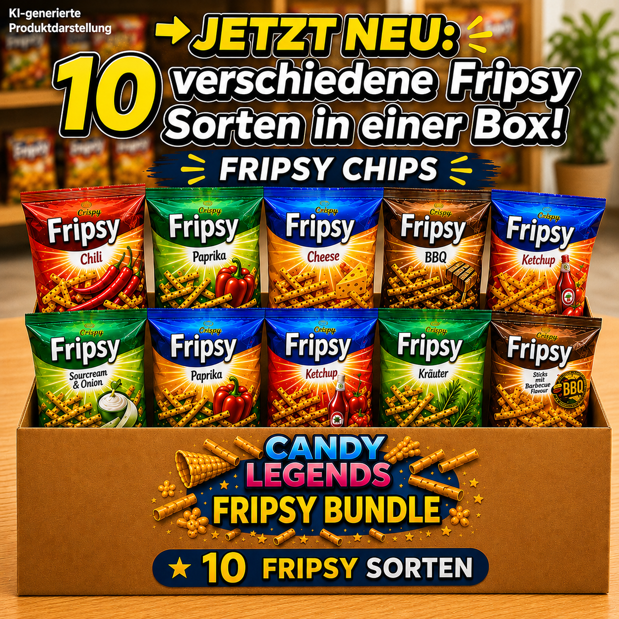 Fripsy Chips Probier Bundle (10 Sorten)