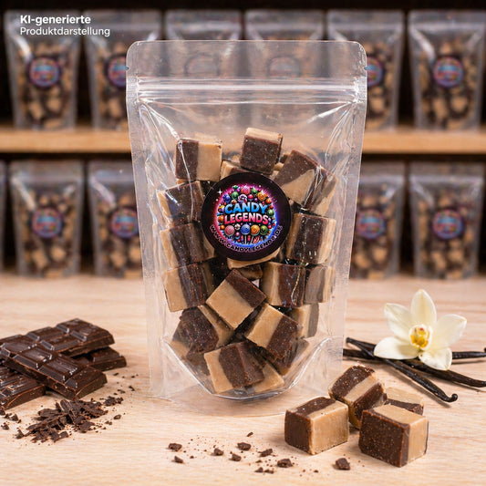 Vanille Schoko Fudge Würfel Einzelsorte (Schweden)