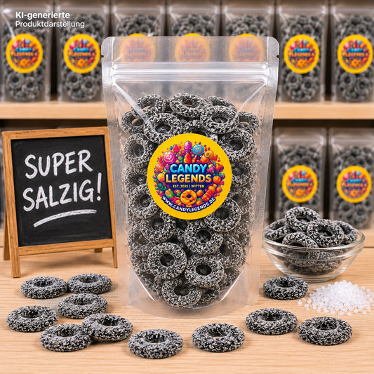Super salzige Lakritz Reifen Einzelsorte (Schweden)