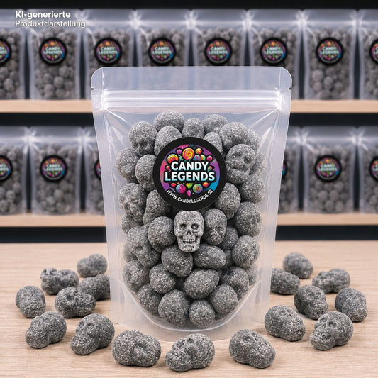 Salmiak Pfeffer Totenkopf Bonbons Einzelsorte (Schweden)