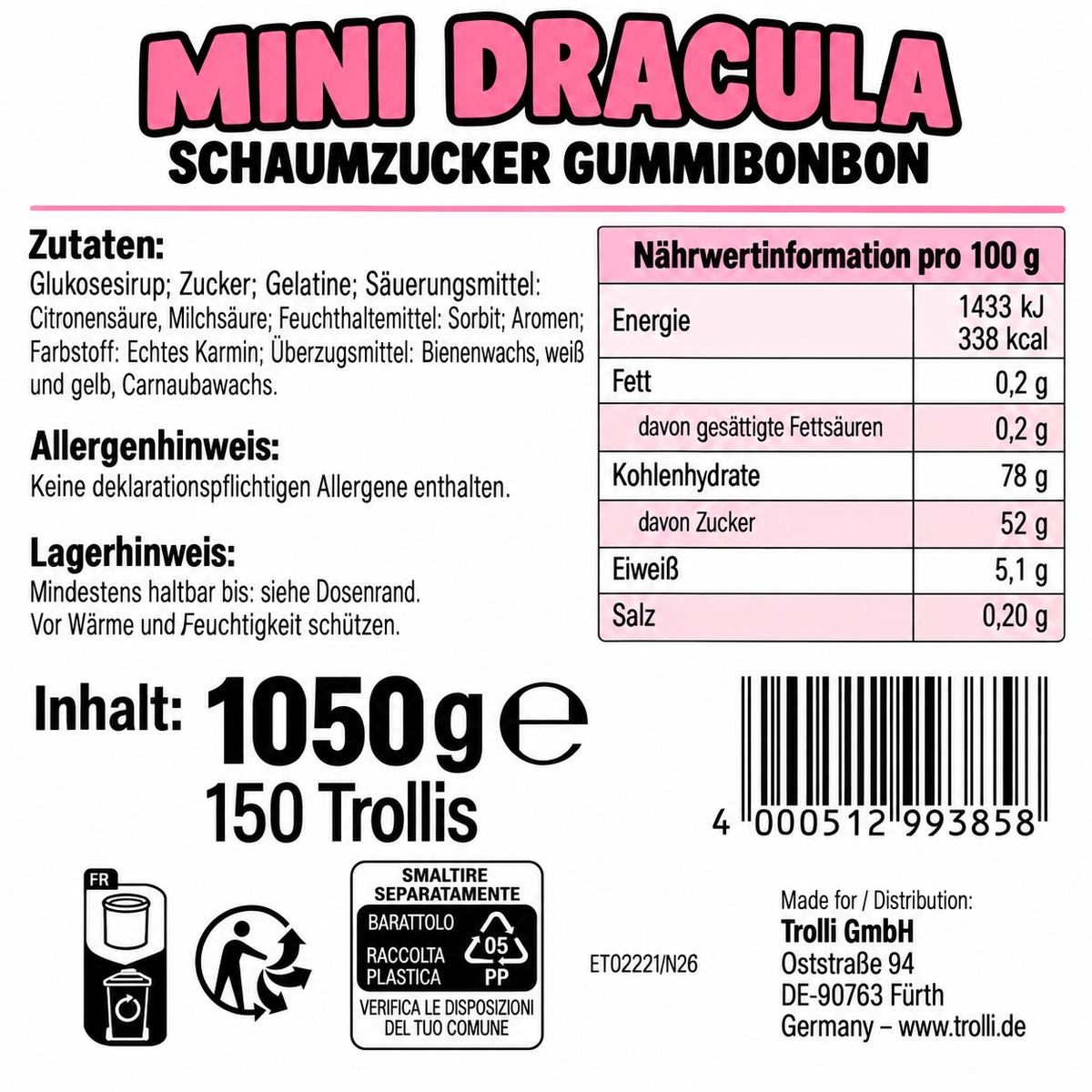 Trolli verschiedene Sorten (975g-1500g)