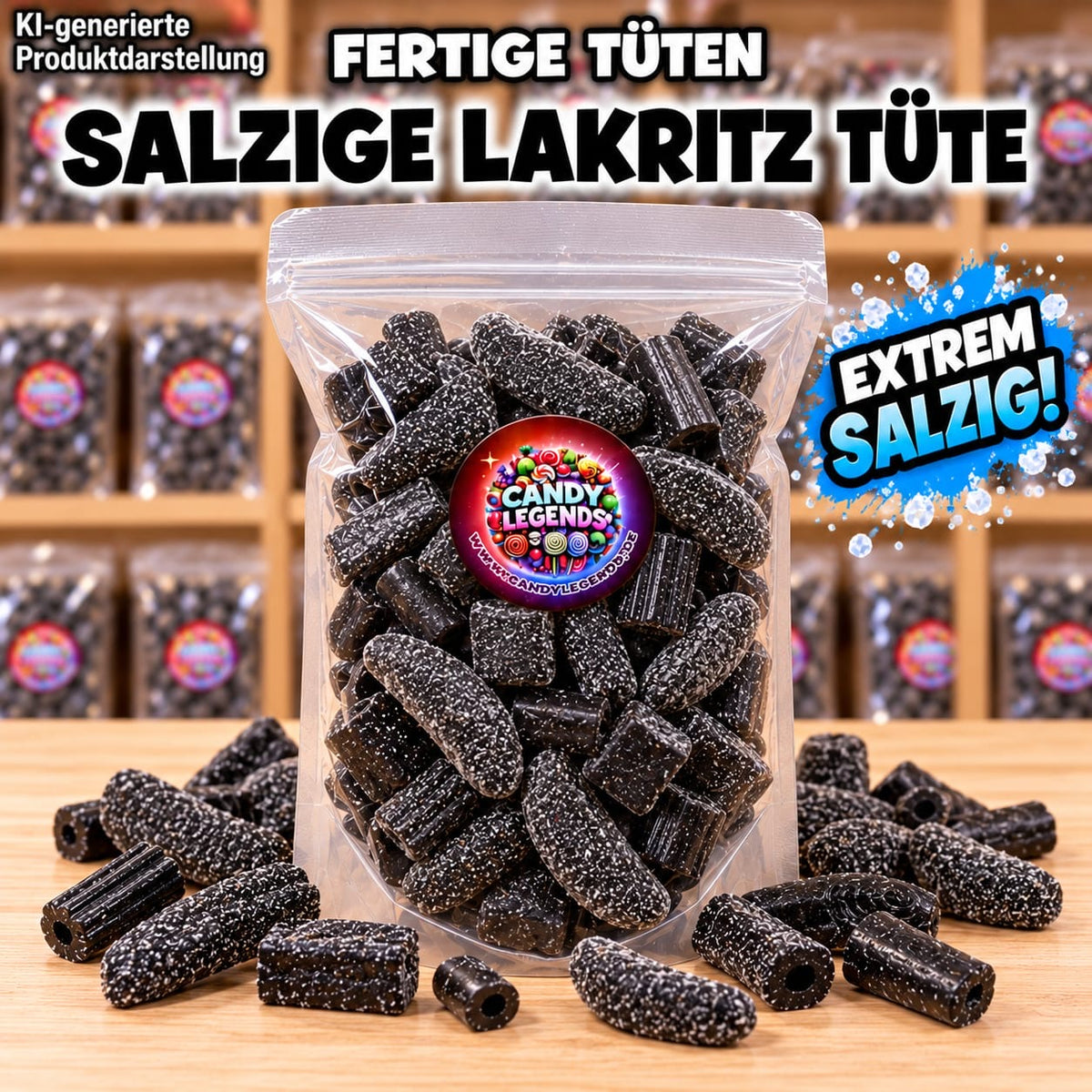 Salzige Lakritz Tüte