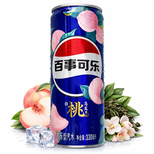 Pepsi weiße Pfirsich & Oolong Tee 330ml (China)