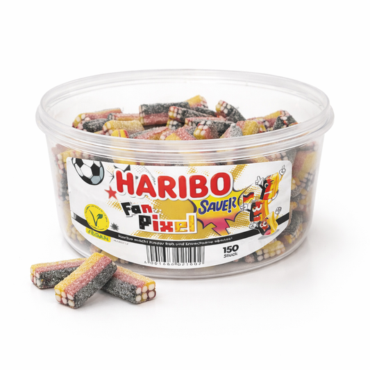 Haribo Fan Pixel sauer Einzeldose 1200g (vegan)