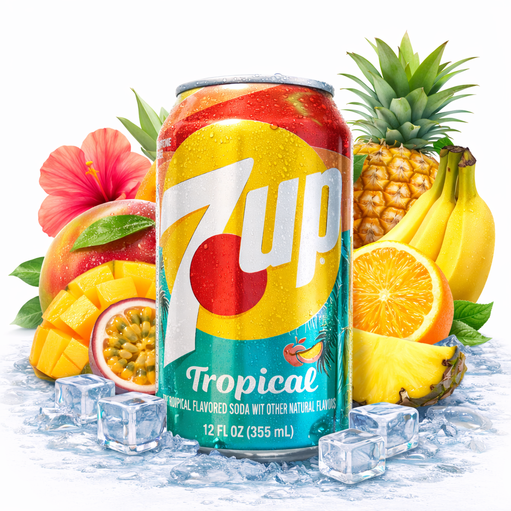 7Up Tropical 355ml (USA)