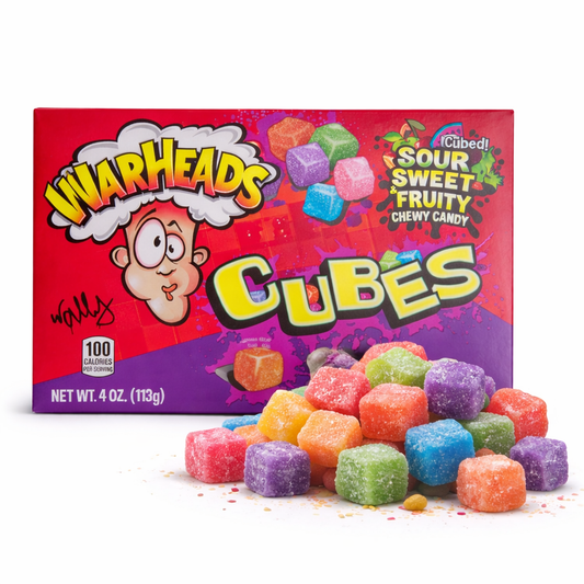 Warheads Sour Sweet & Fruity Chewy Candy Cubes 113g (MHD 11/2025)