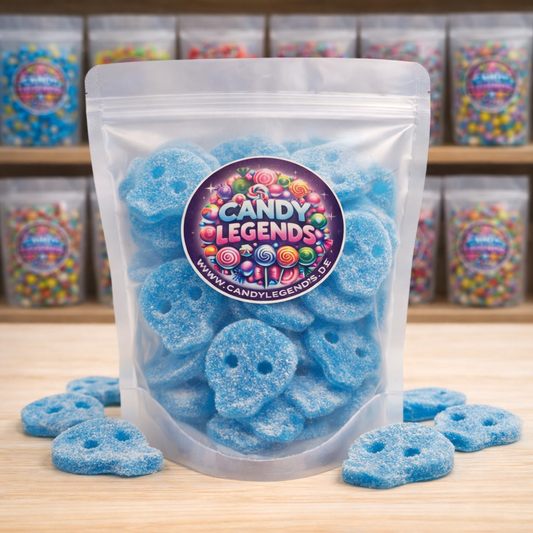Saure Totenköpfe Blaubeere 300g Einzelsorte (halal & vegan)