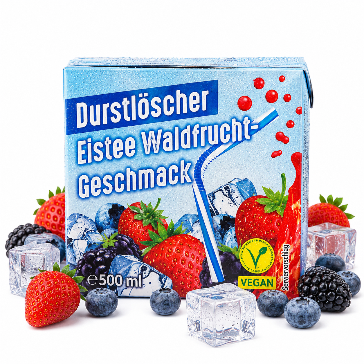 Durstlöscher Eistee Waldfrucht 500ml