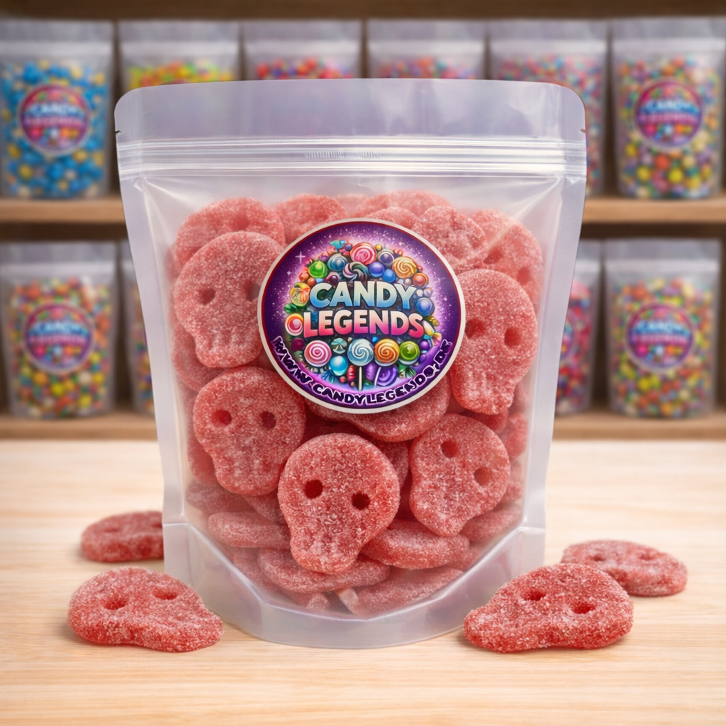 NEU! Saure Totenköpfe Erdbeere 300g Einzelsorte