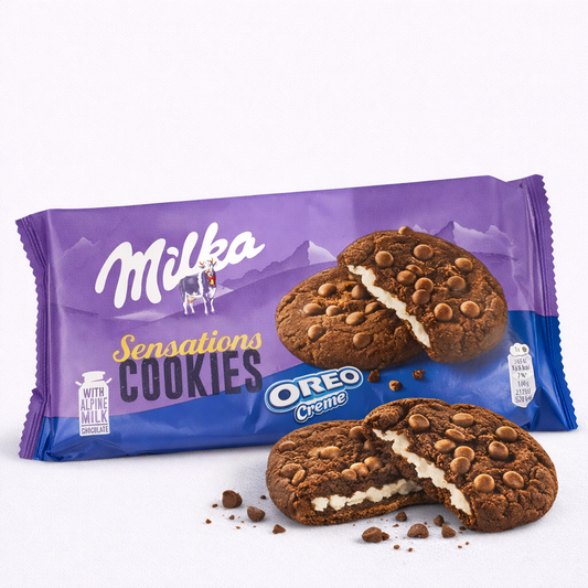 Milka Sensations Cookies - Oreo Creme 156g